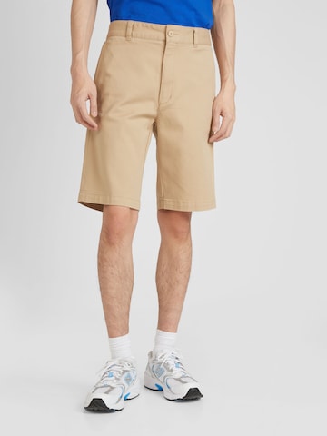 HUGO Blue Regular Chino 'Dante242' in Beige: voorkant