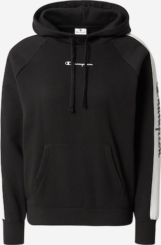 Champion Authentic Athletic Apparel Sweatshirt in Black: front