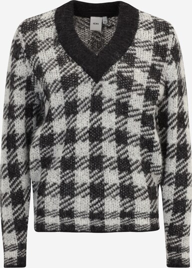 ICHI Пуловер 'ESTELLE' в сиво / черно, Преглед на продукта