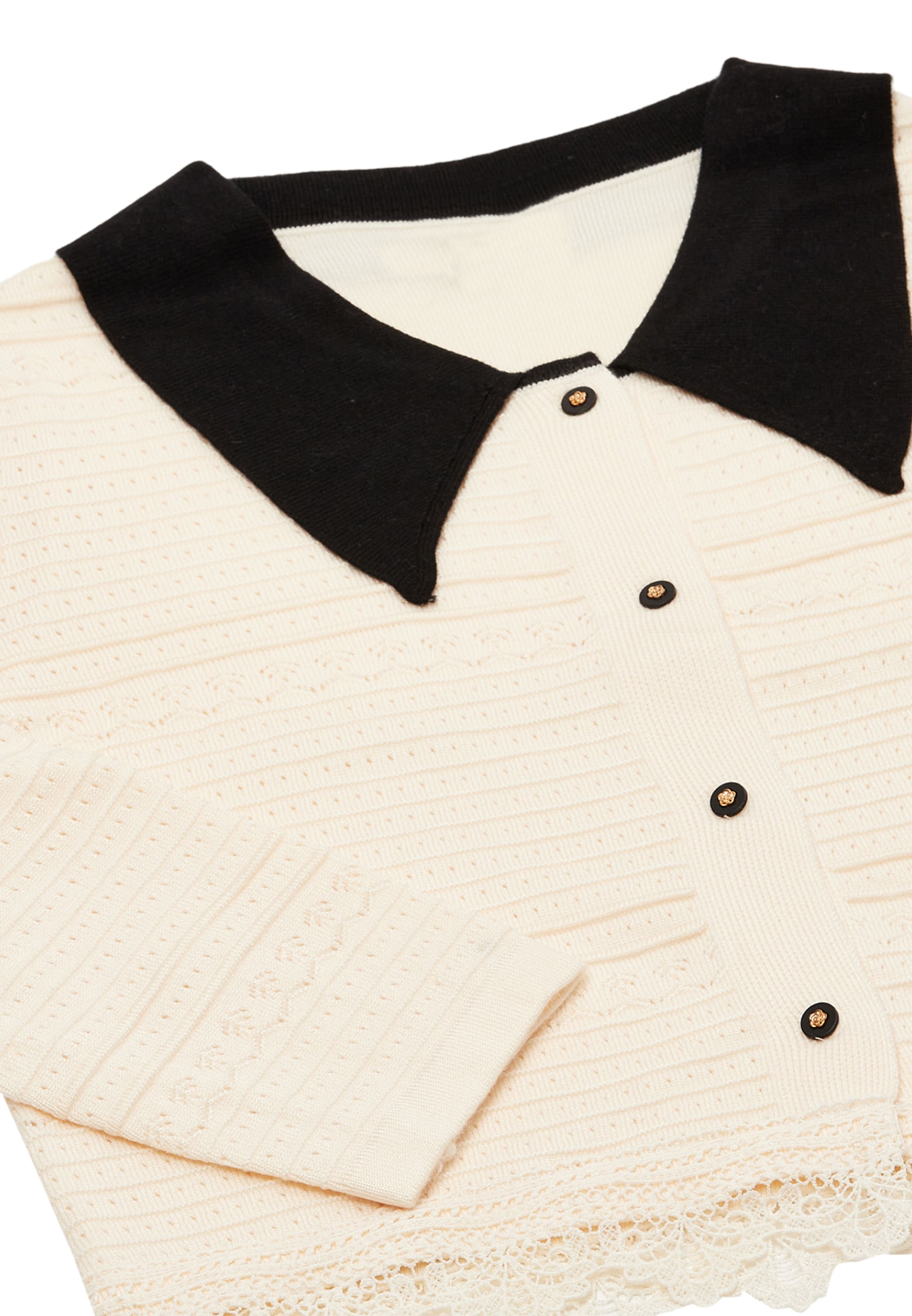 NAEMI Knit cardigan in White