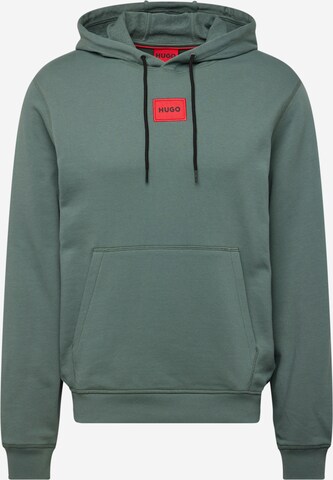 Sweat-shirt 'Daratschi214' HUGO en vert : devant