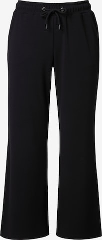 Wide Leg Pantalon Ulla Popken en noir : devant