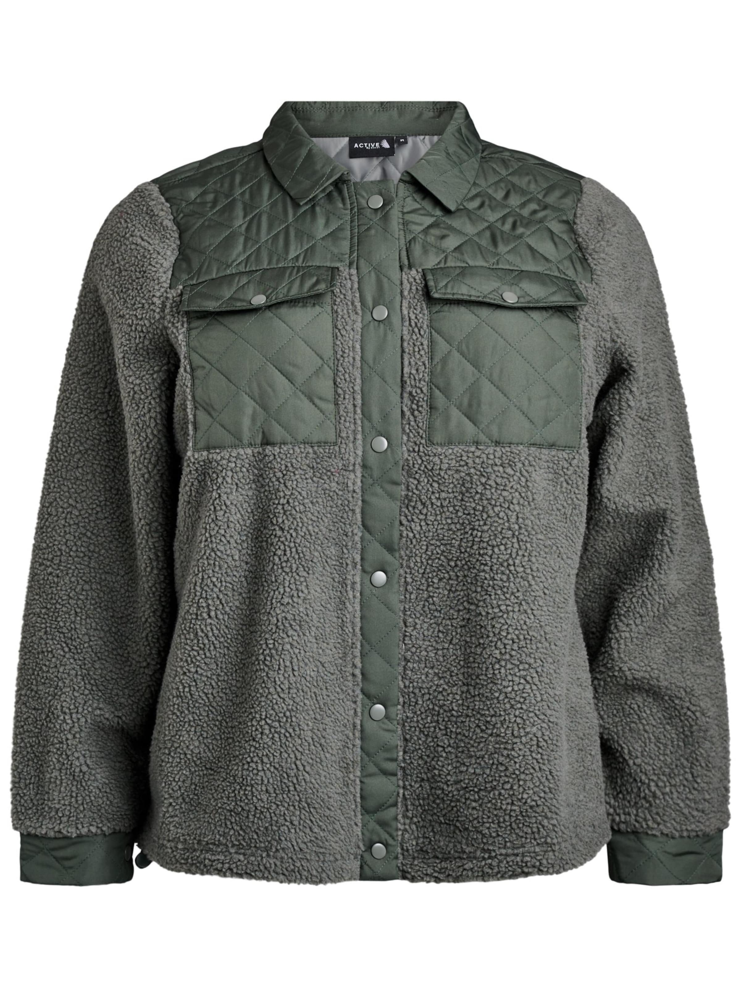 Active by ZizziTehnička flis jakna 'AOPHELIA' - zelena boja: prednji dio