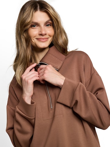 TOM TAILOR Sweatshirt in Braun