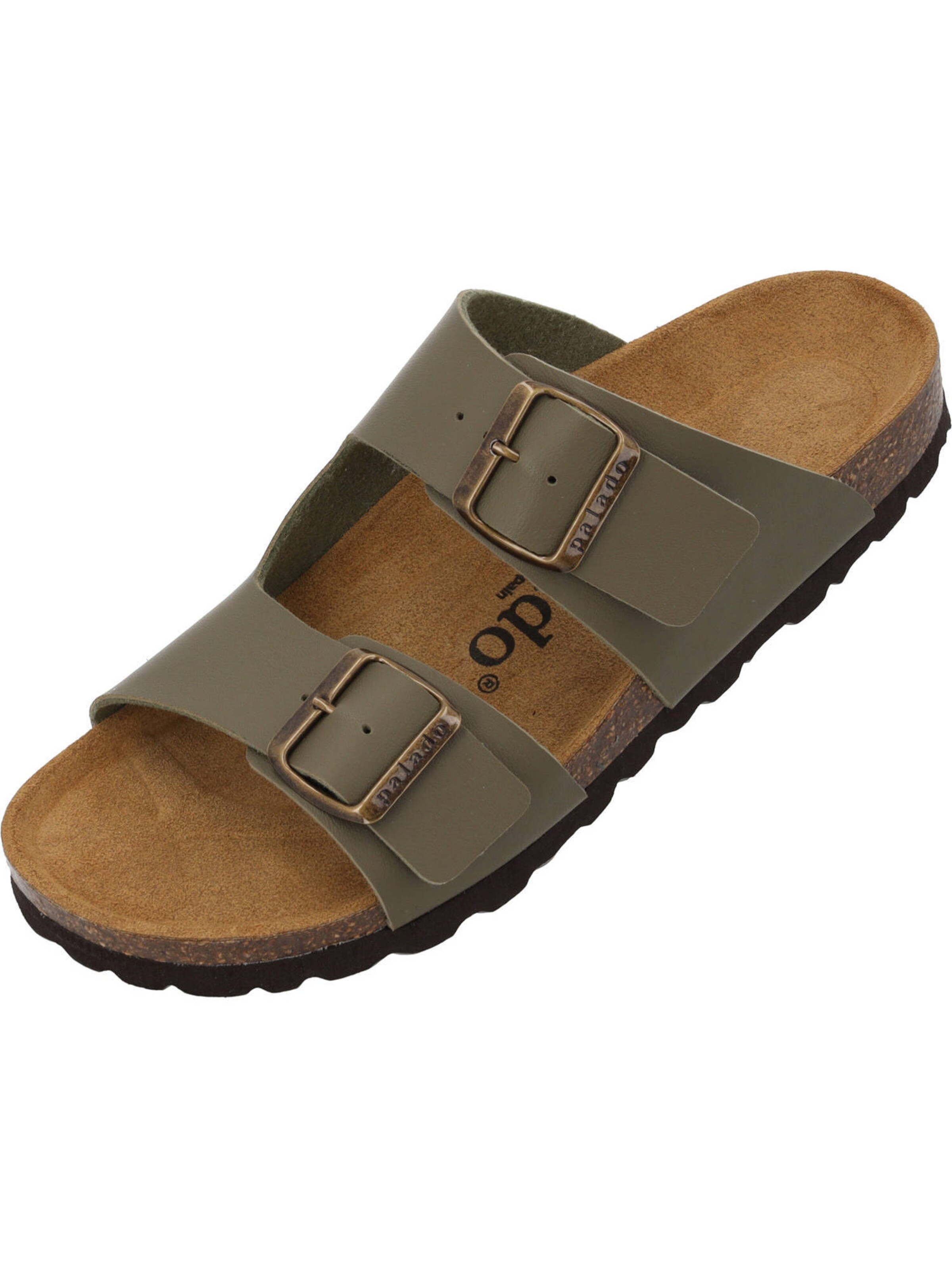 Palado Pantolette in Grün: Vorderseite