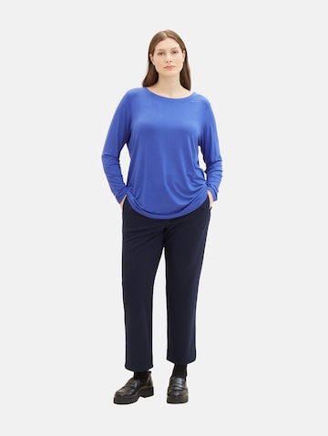 Regular Pantalon Tom Tailor Women + en bleu