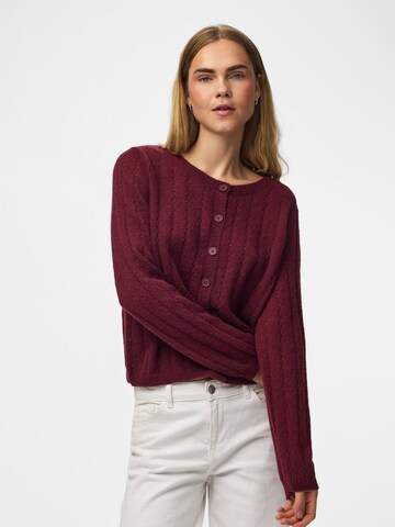 PIECES Cardigan 'PCAda' i rød: forside