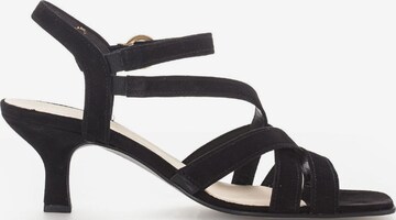 GABOR Strap Sandals in Black