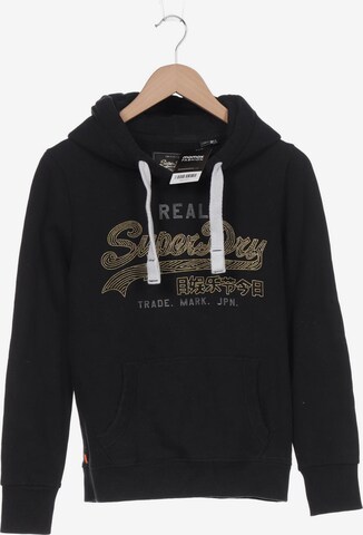 Superdry Sweatshirt & Zip-Up Hoodie in M in Black: front