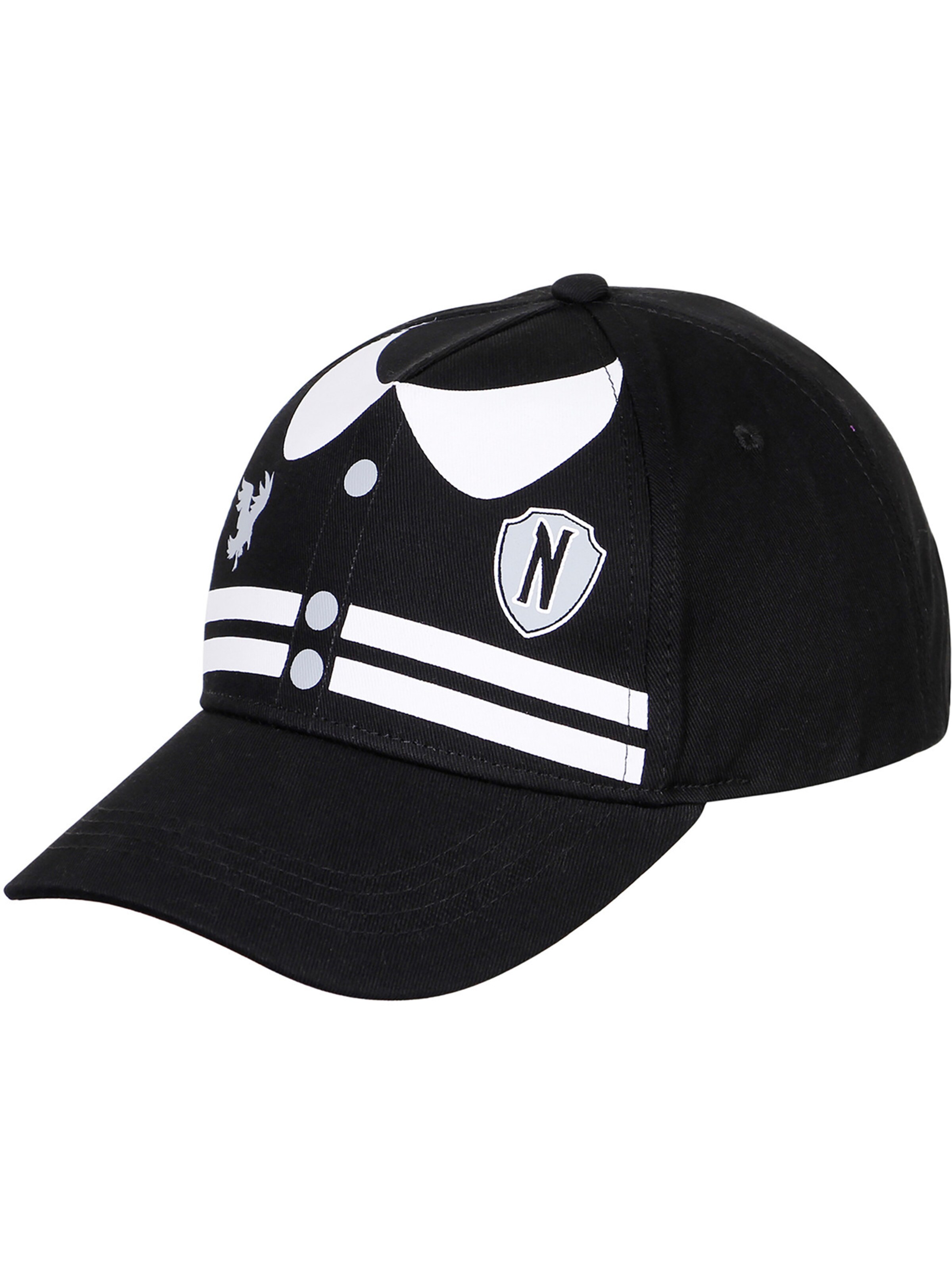 Wednesday Cap 'Varsity ' in Schwarz: Vorderseite