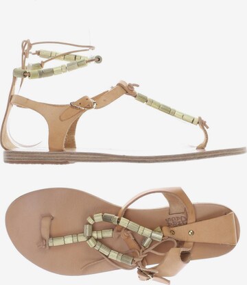 Ancient Greek Sandals Sandalen 38 in Beige: predná strana