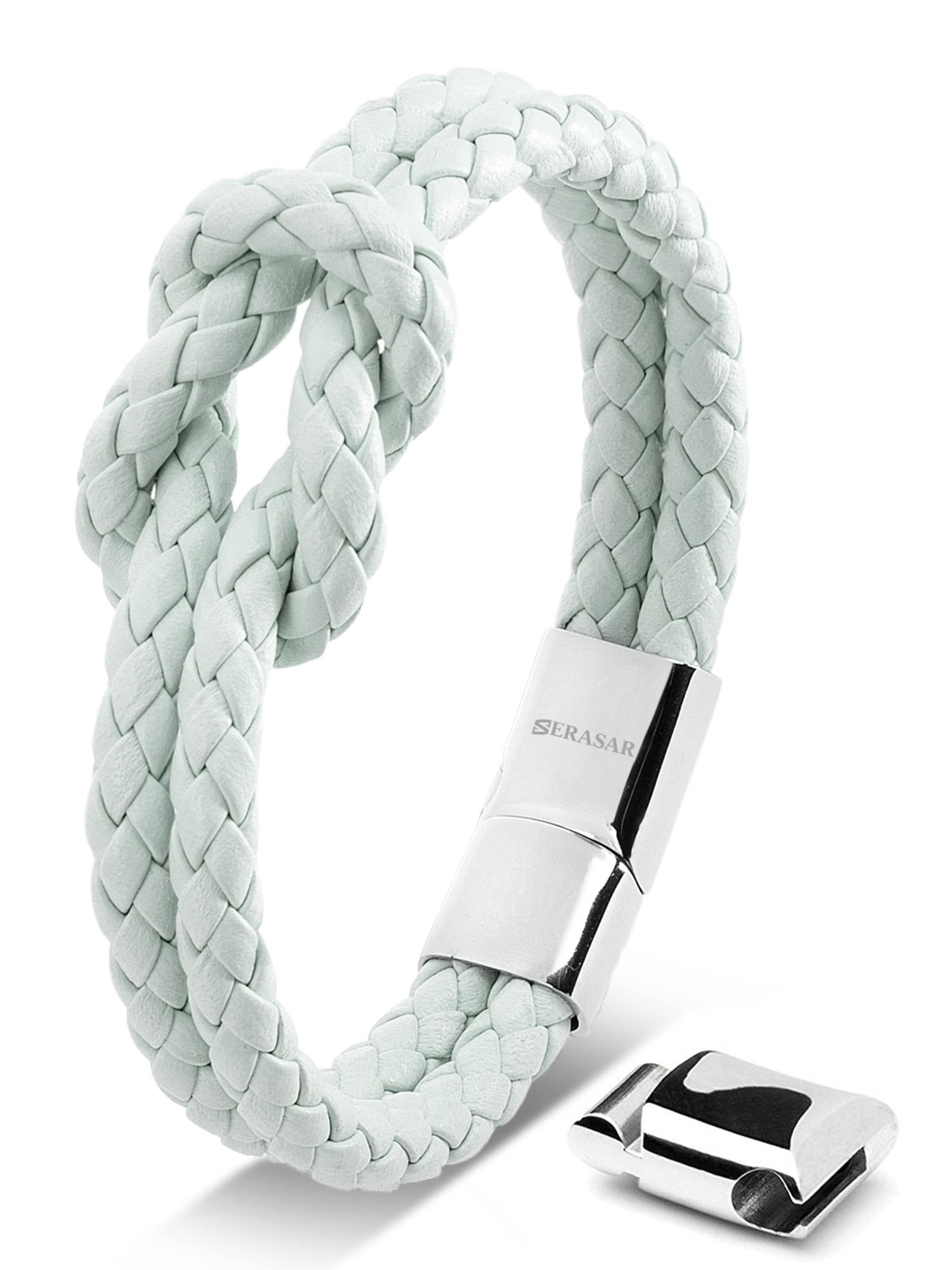 SERASAR Bracelet 'Knot' in Blue: front