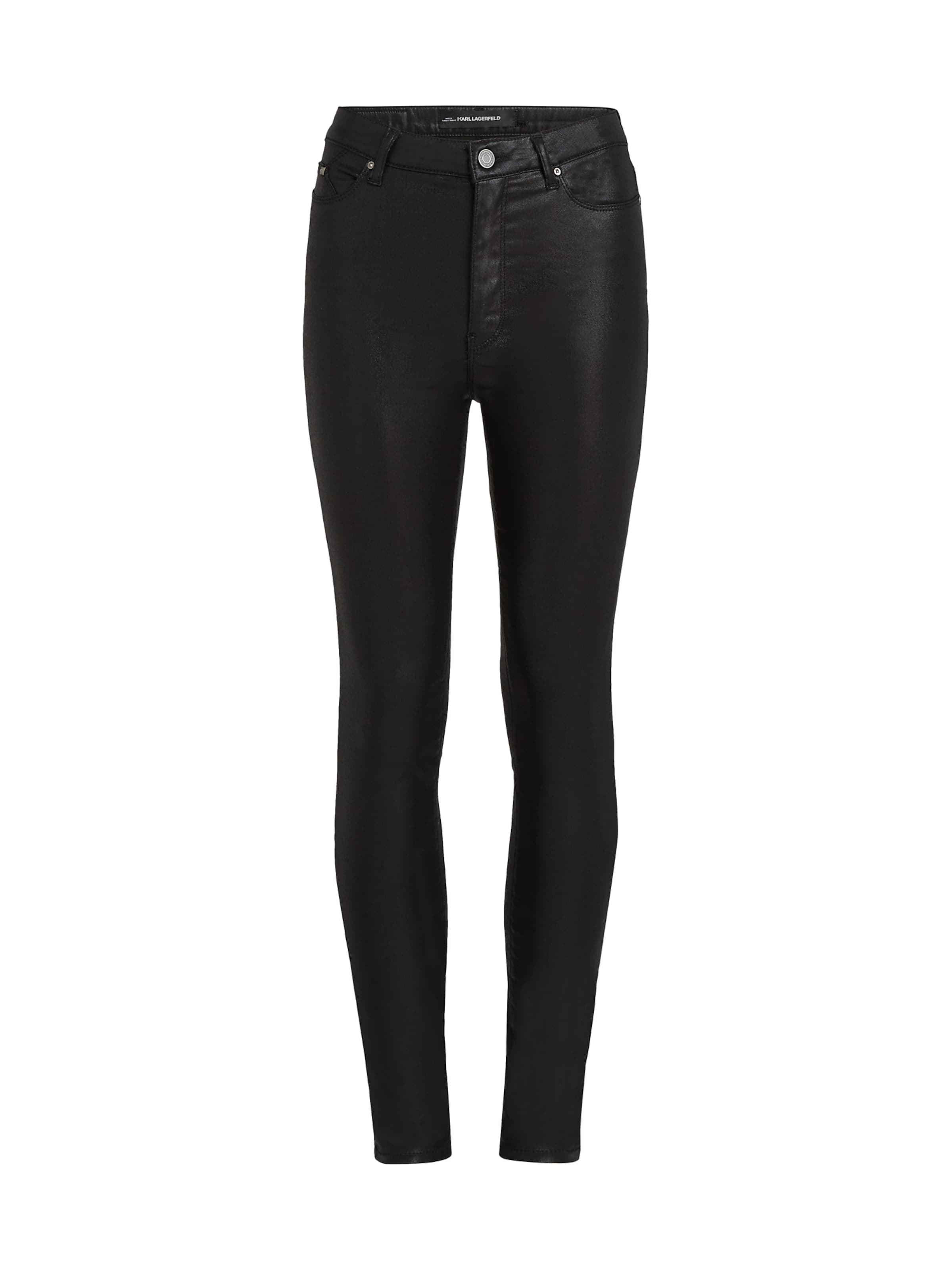 Skinny Jeans di Karl Lagerfeld in nero: frontale