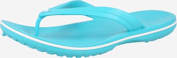 Tongs ' Flip' Crocs en bleu : devant