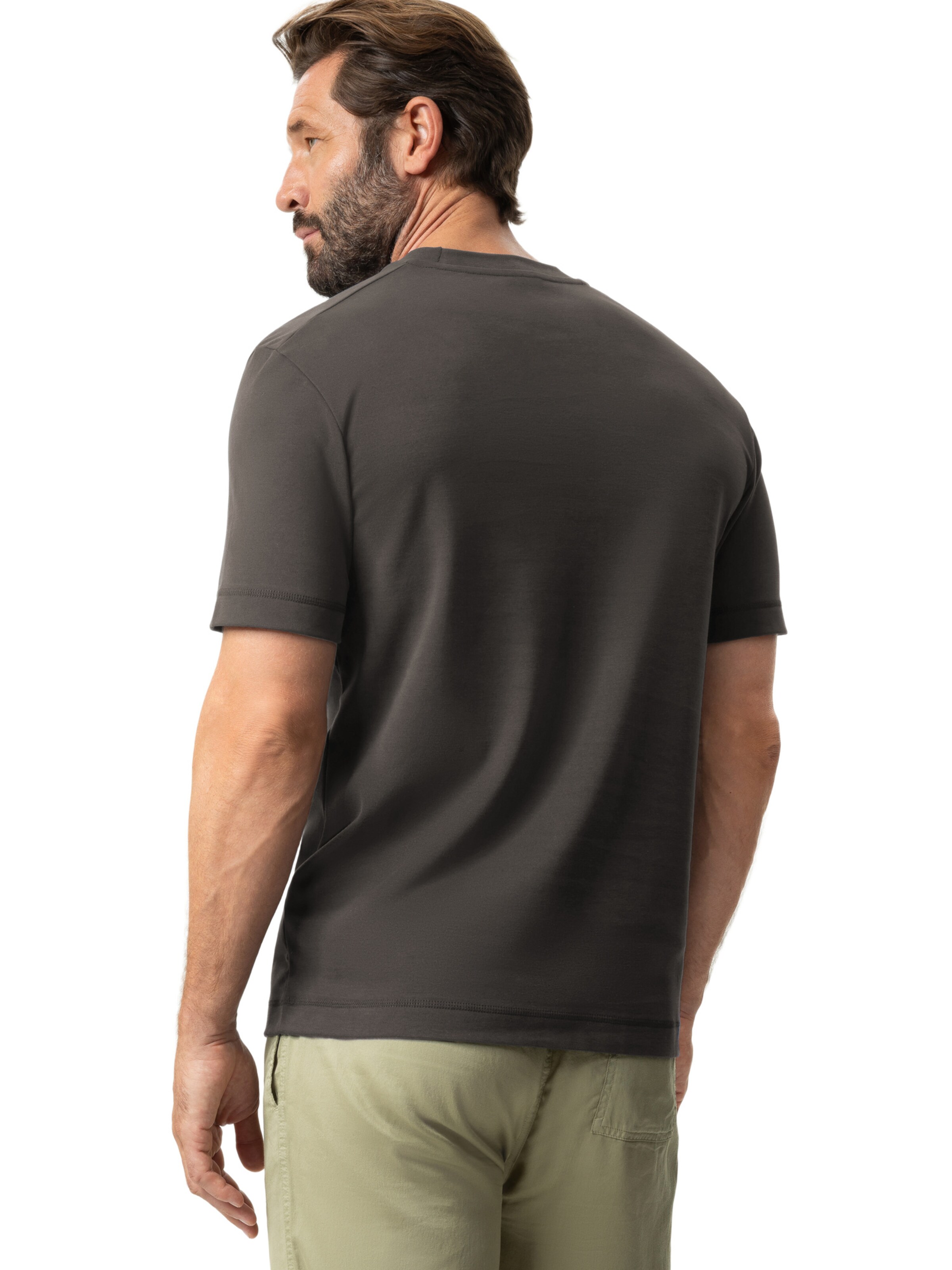 Mey T-Shirt ' Serie Serious Essentials ' in Braun