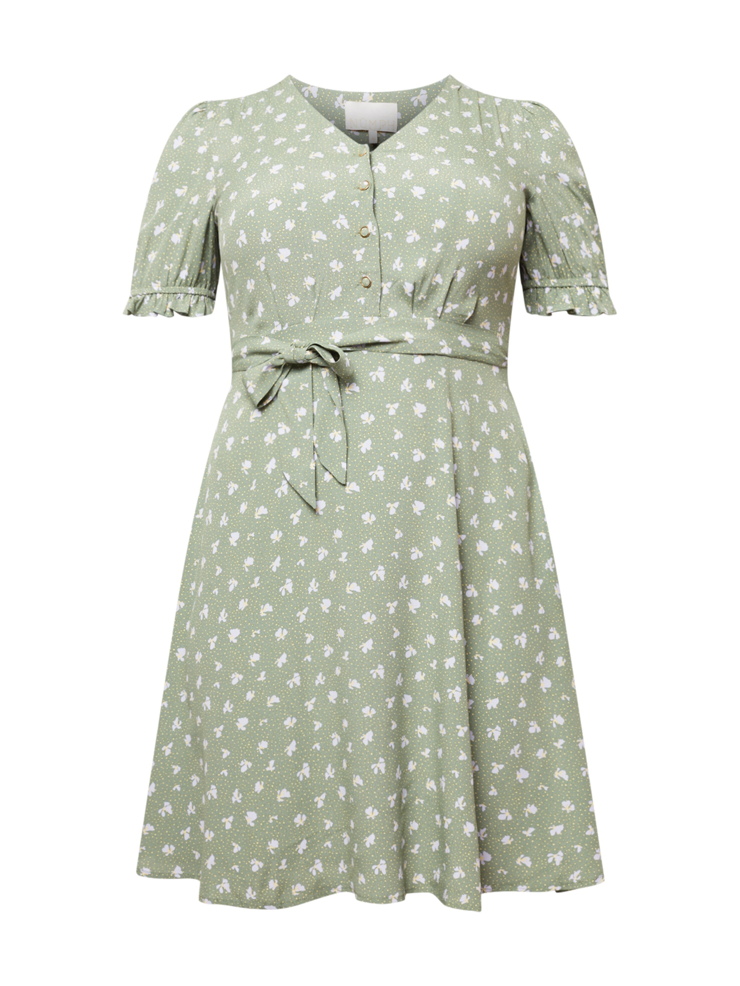 Rochie tip bluză 'Sarah' de la NÜMPH pe verde: față