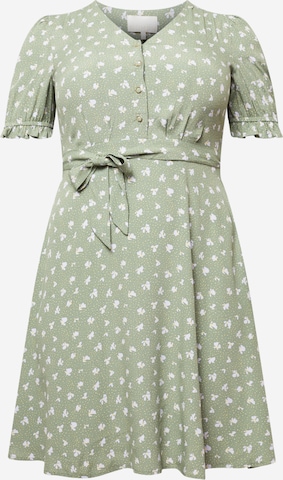 Robe-chemise 'Sarah' NÜMPH en vert : devant