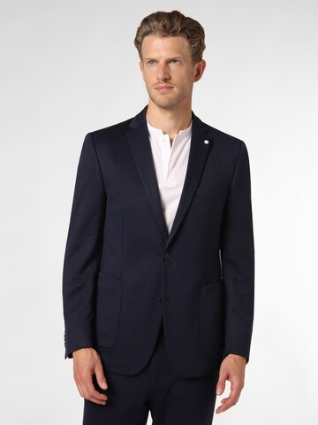 Andrew James Regular fit Business-colbert ' Brayden-HL-J ' in Blauw: voorkant