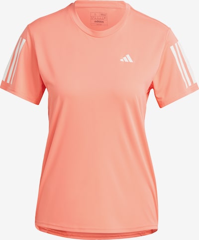 ADIDAS PERFORMANCE Functioneel shirt 'Own the Run' in de kleur Koraal / Wit, Productweergave