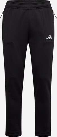ADIDAS PERFORMANCE Slim fit Workout Pants 'Pump' in Black: front