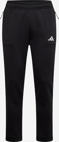 ADIDAS PERFORMANCE Slim fit Workout Pants 'Pump' in Black: front