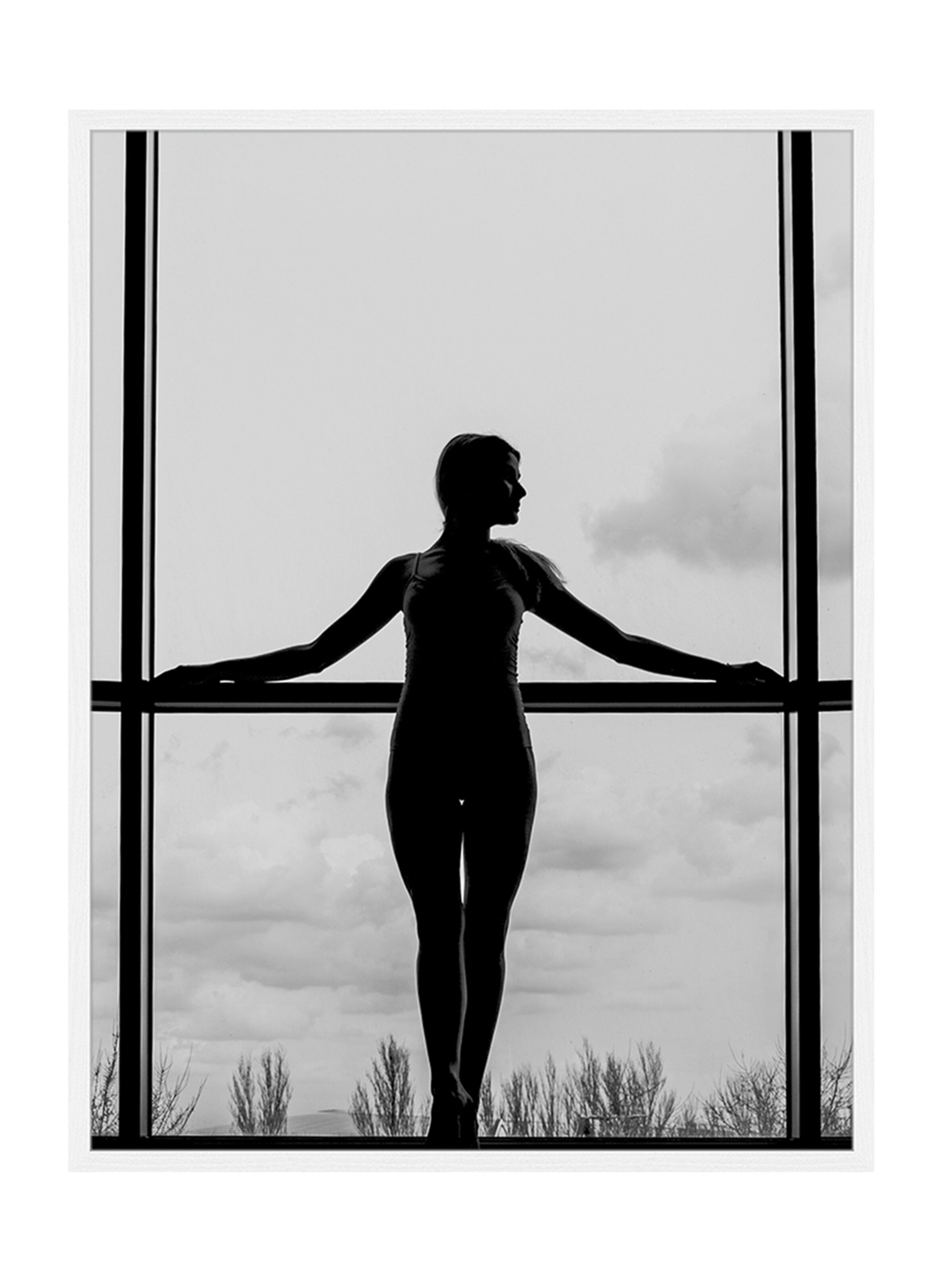 Liv Corday Bild 'Silhouette' in Weiß: Vorderseite