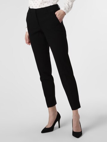 TAIFUN Regular Trousers with creases in Black: front