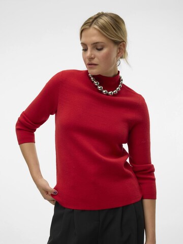 VERO MODA Trui 'VMGold' in Rood