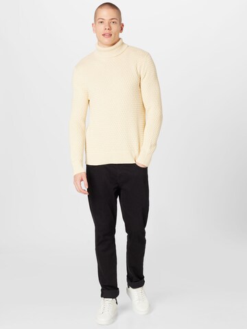 SELECTED HOMME Pullover 'REMY' in Beige