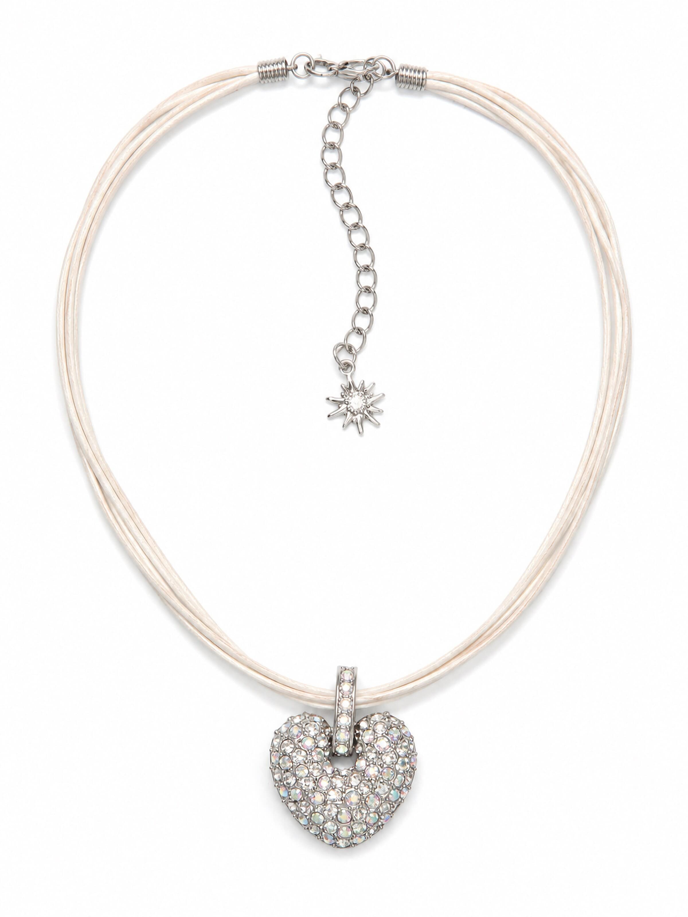 Allgäu Rebell Necklace 'Roxana' in White: front