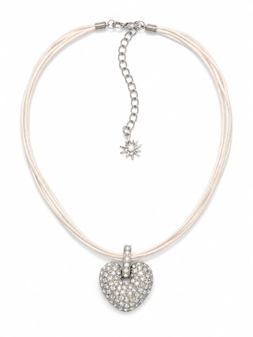 Allgäu Rebell Necklace 'Roxana' in White: front