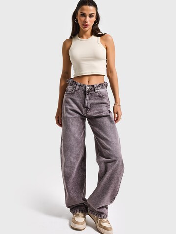 IT'S BASIC Loosefit Jeans 'Skater Mid Rise Jeans' in Bruin