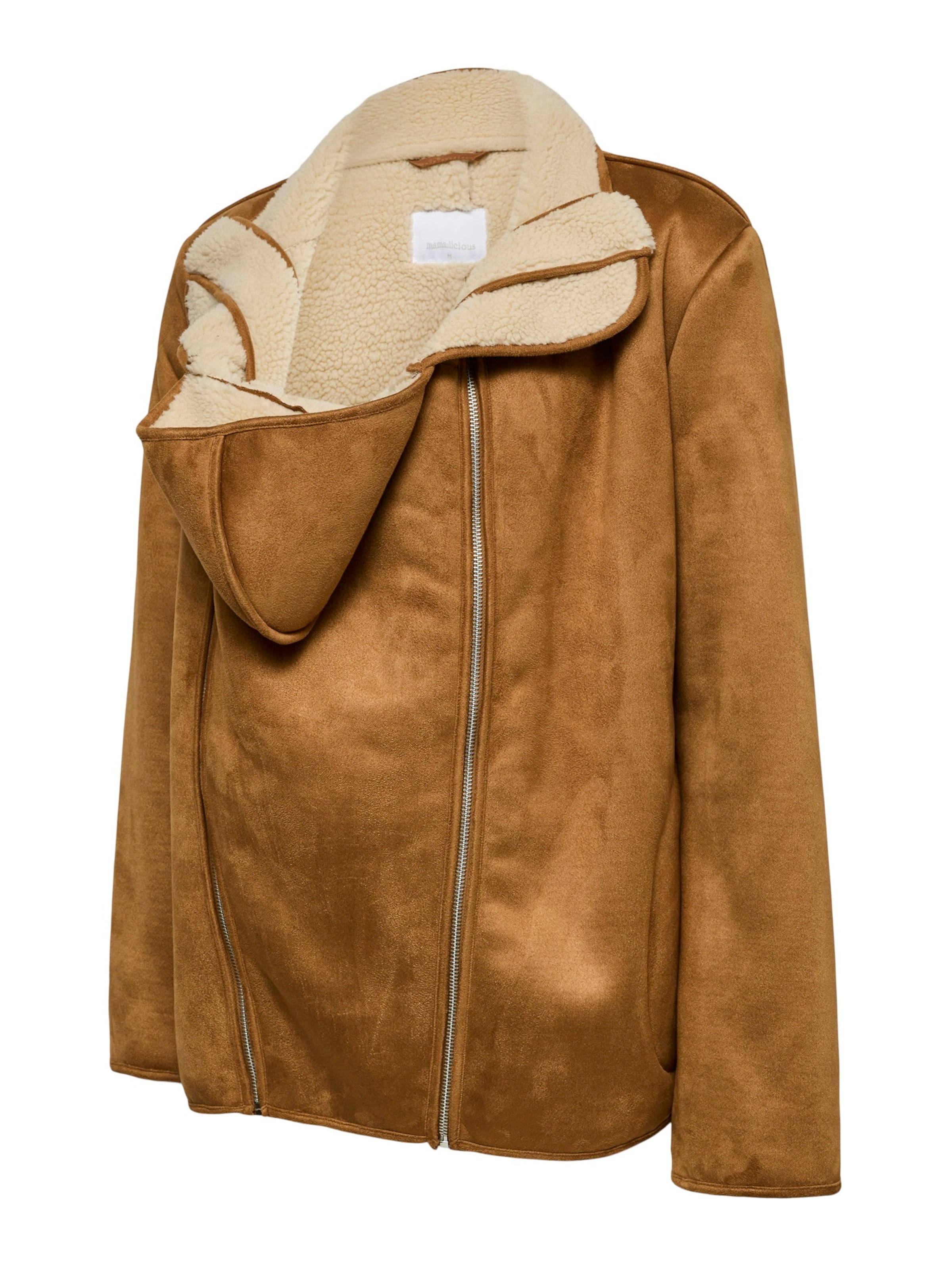 MAMALICIOUS Between-season jacket in Brown: front