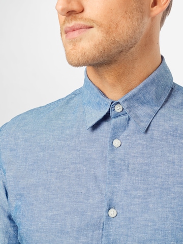 Coupe slim Chemise SELECTED HOMME en bleu