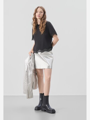 Bolongaro Trevor - Saia 'Heather' em prata: frente