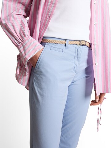 TOM TAILOR Slimfit Chino kalhoty – modrá