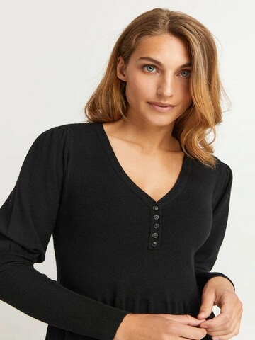 Fransa Gebreide jurk 'Fransa Fine Knitted Dress FRBINE DR1' in Zwart