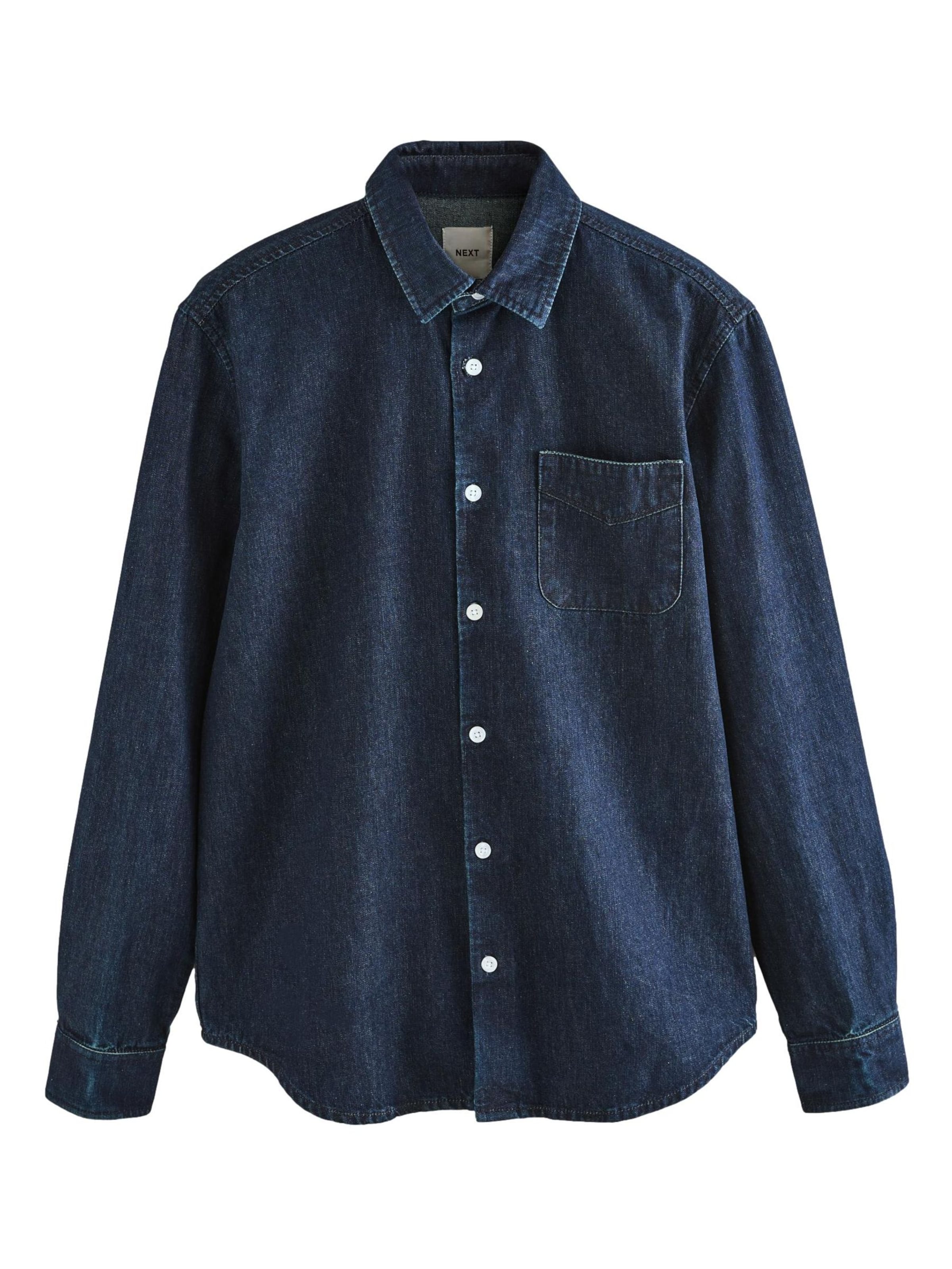 Next Regular fit Πουκάμισο σε μπλε: μπροστά