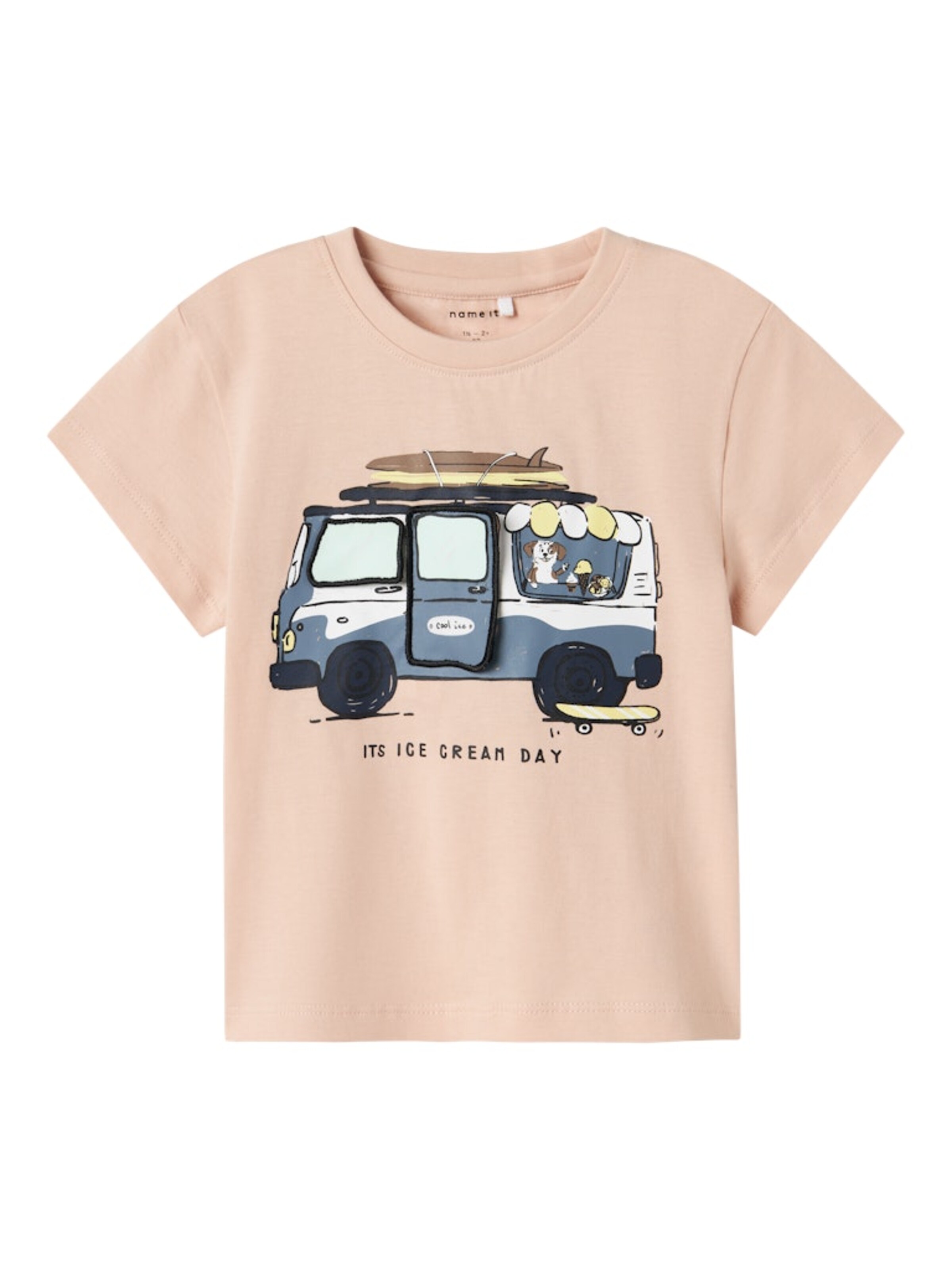 NAME IT Футболка 'NMMJACQUES' в Ярко-розовый: спереди