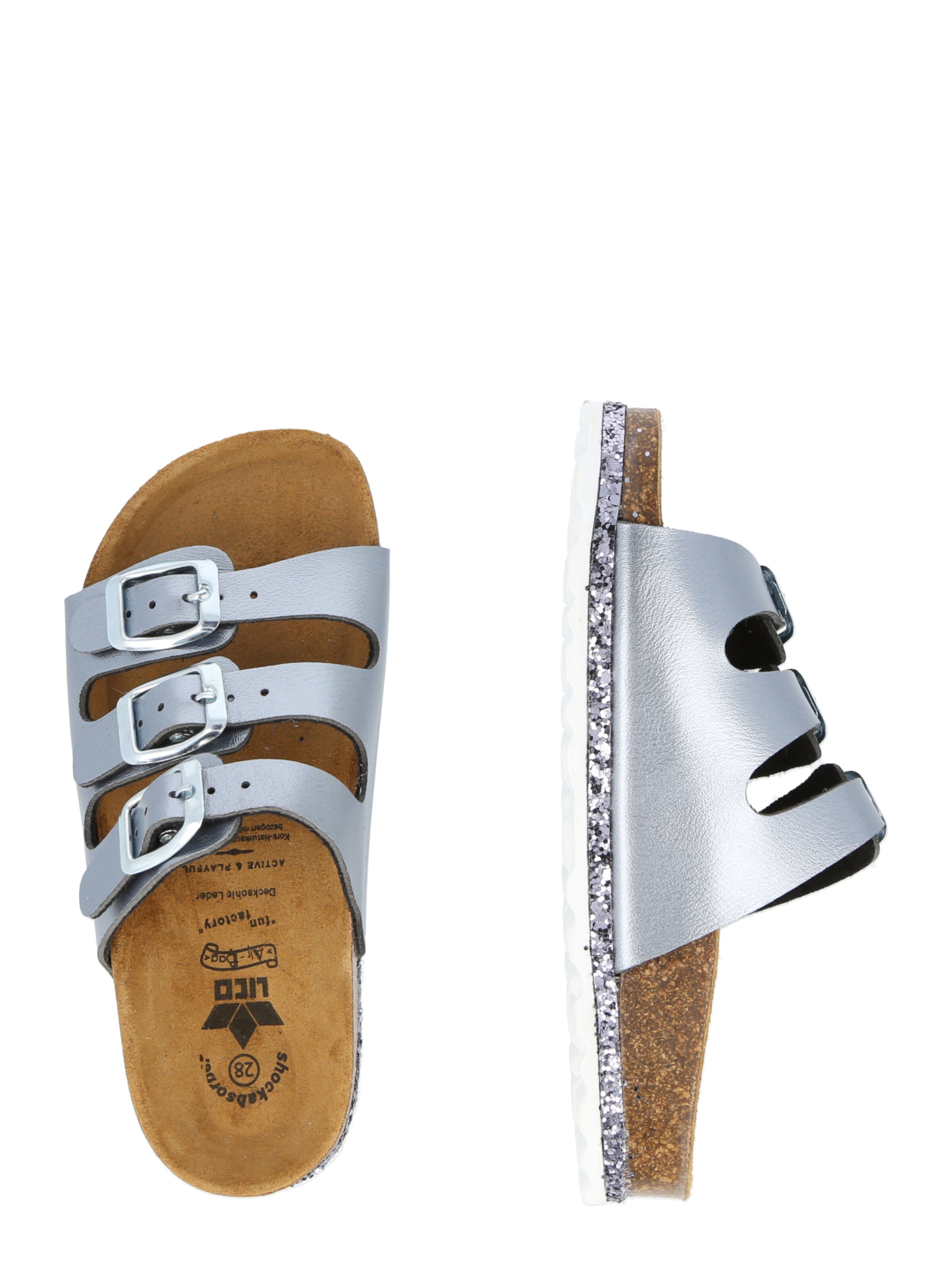 LICO Pantolette 'Bioline Sensation' in Grau