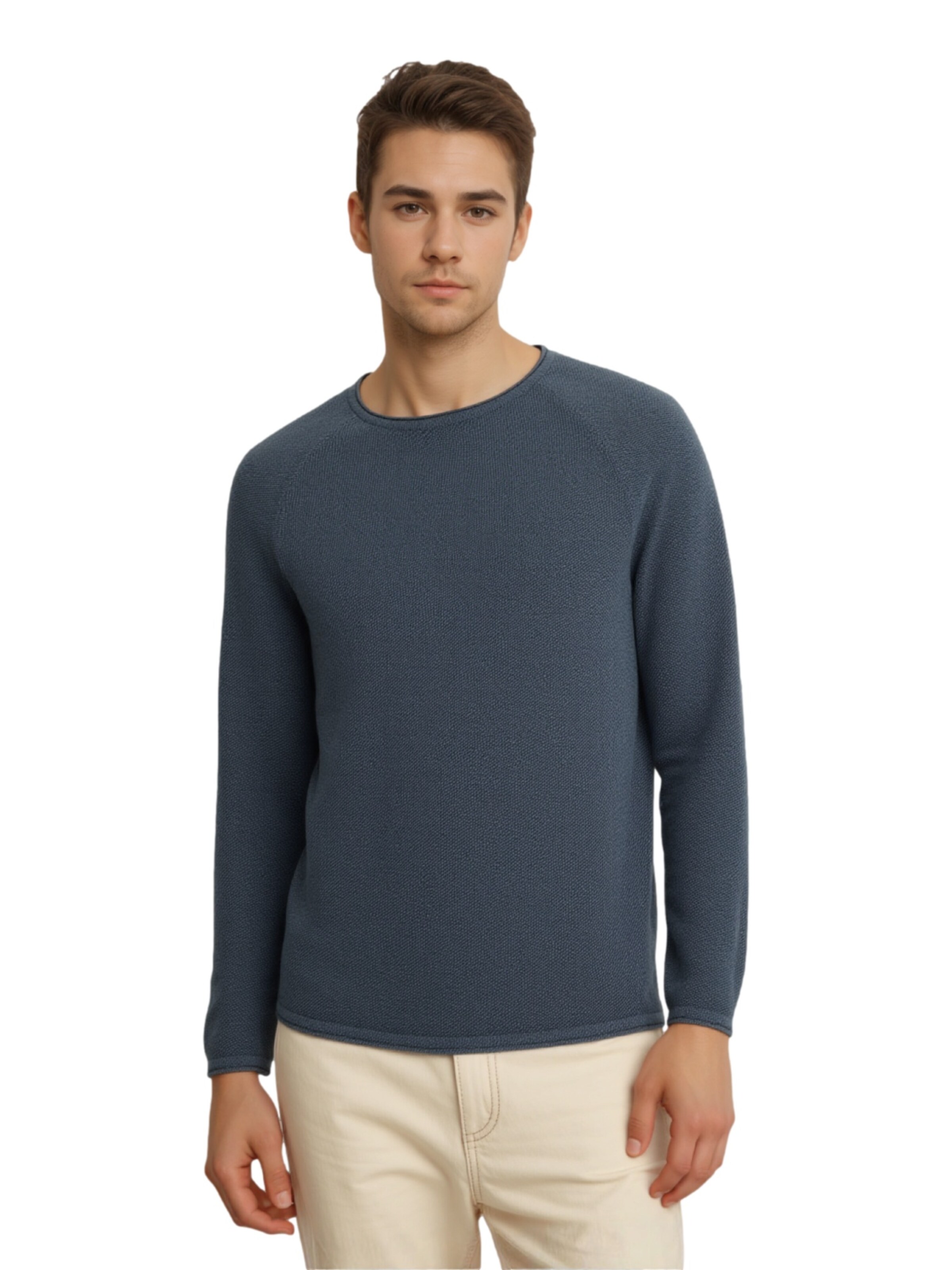 JACK & JONES Regular fit Sweater 'JJEHill' in Blue: front