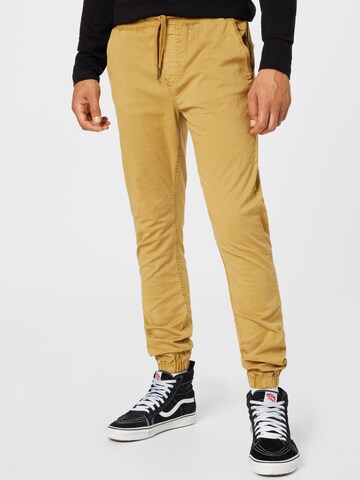 Effilé Pantalon 'Fields' INDICODE JEANS en jaune : devant