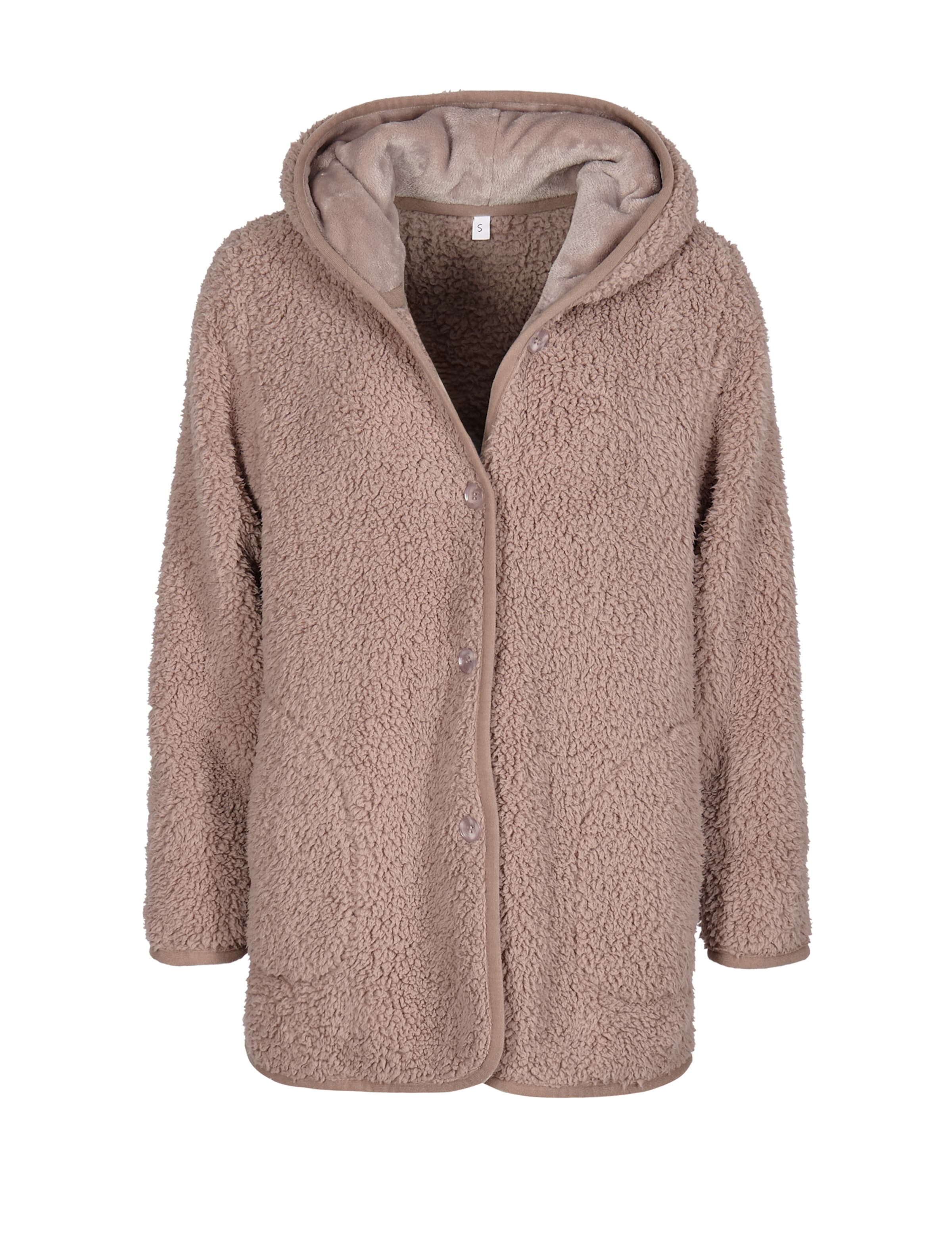 Loungeable Fleecejacke in Grau: Vorderseite