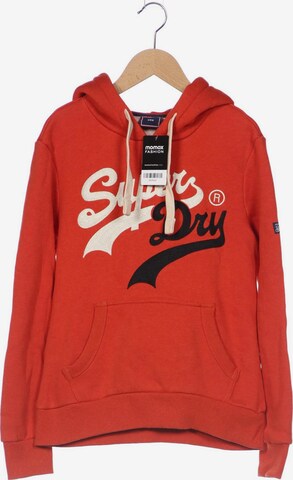Superdry Sweatshirt & Zip-Up Hoodie in S in Orange: front