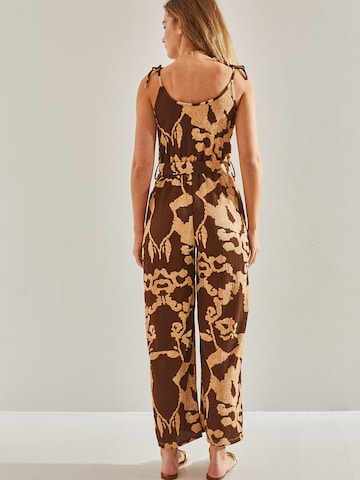 Bianco Lucci Jumpsuit in Brown