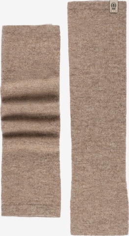 Manchettes 'PURE CASHMERE' Roeckl en beige : devant
