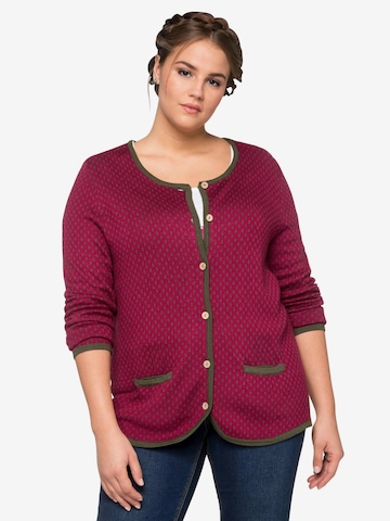 SHEEGO Knitted Janker in Red: front