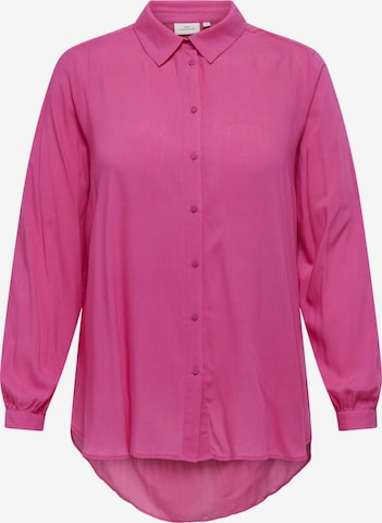 ONLY Carmakoma - Blusa 'Freyja' en rosa: frente