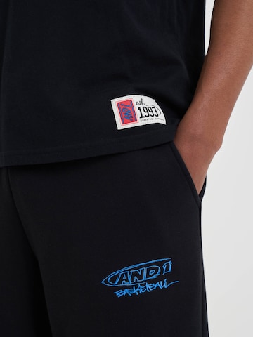AND1 Široke hlačnice Hlače | črna barva