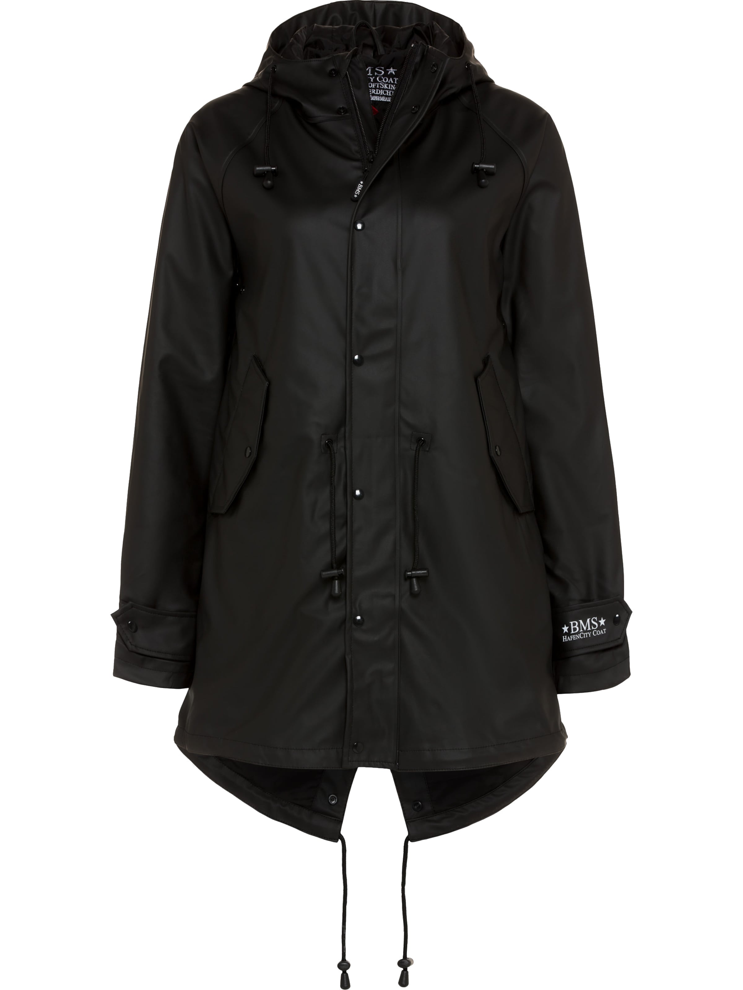 BMS Funktionsmantel 'HafenCity'‌‌‌ in Schwarz: Vorderseite